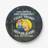 Trump Republikeinse Partij Verjaardag Jongens Meis Papieren Bordje (Voorkant)