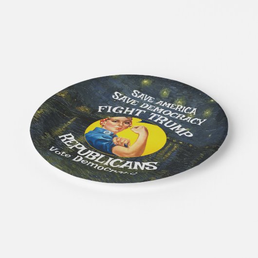 Trump Republikeinse Partij Verjaardag Jongens Meis Papieren Bordje (Gekanteld)