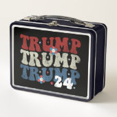 Trump Retro Groovy Flower 24 2024 Verkiezingen (Voorkant)
