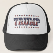 Trump Retro Patriottisch Trucker Pet (Voorkant)