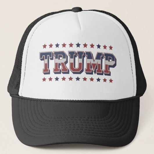 Trump Retro Patriottisch Trucker Pet (Voorkant)