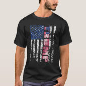 Trump  Retro Verontwaardigd Amerikaanse Vlag Ameri T-shirt (Voorkant)