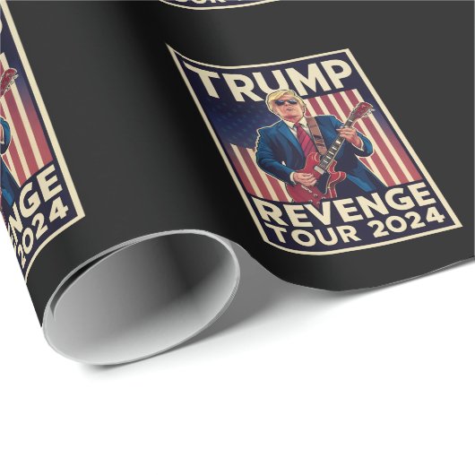 Trump Revenge Tour 2024 politieke verkiezingen 202 Cadeaupapier (Rol Hoek)
