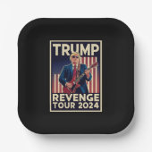 Trump Revenge Tour 2024 politieke verkiezingen 202 Papieren Bordje (Voorkant)