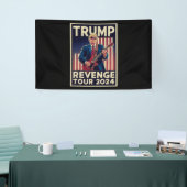 Trump Revenge Tour 2024 politieke verkiezingen 202 Spandoek (Beurs)
