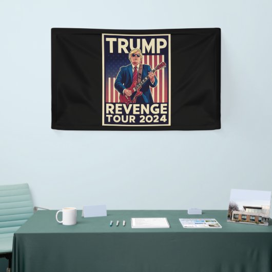 Trump Revenge Tour 2024 politieke verkiezingen 202 Spandoek (Beurs)
