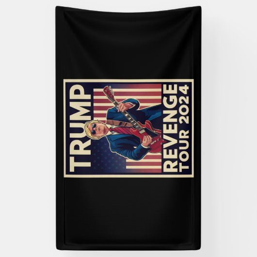 Trump Revenge Tour 2024 politieke verkiezingen 202 Spandoek (Verticaal)