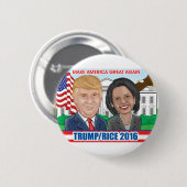 Trump/Rice 2016 Button (Voorkant /achterkant)