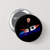 Trump Rides a Rocket Ronde Button 5,7 Cm (Voorkant /achterkant)
