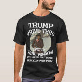 Trump rijdt door omkoopvenster EPSTEIN Witte Huis T-shirt (Voorkant)