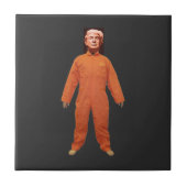 Trump-risoner keramische Tegel Tegeltje (Voorkant)