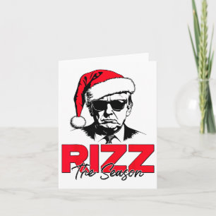 Trump Rizz het seizoen Funny Trump 2024 Xmas Pink  Kaart
