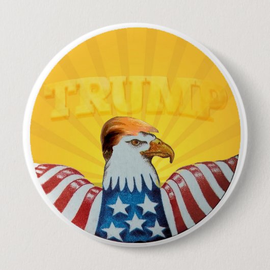 TRUMP! RONDE BUTTON 4,0 CM (Voorkant)