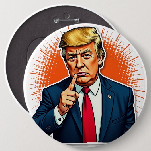 Trump Ronde Button 6,0 Cm (Voorkant /achterkant)