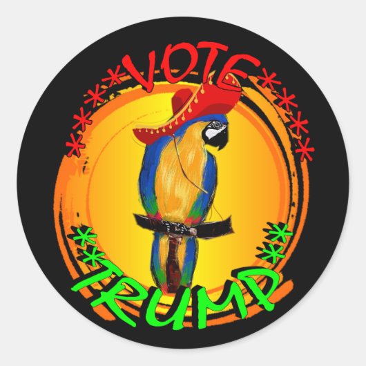 TRUMP RONDE STICKER (Voorkant)