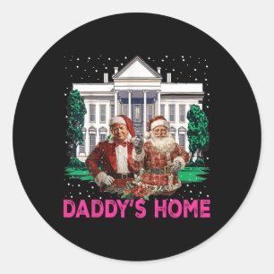 Trump Roze 2024 Neem Amerika terug Daddy's Home Ch Ronde Sticker