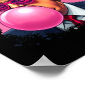 Trump Roze Bubble Gum  Poster (Hoek)