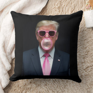 Trump Roze Bubble Gum President 47 USA Kussen