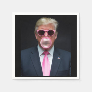 Trump Roze Bubble Gum President 47 USA Servet
