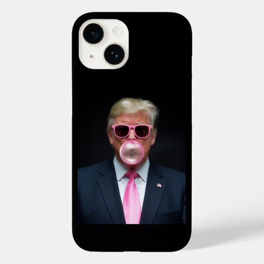 Trump Roze Bubble Gum President 47 VS Case-Mate iPhone Case (Achterkant)
