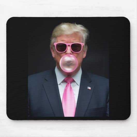 Trump Roze Bubble Gum President 47 VS Muismat (Voorkant)