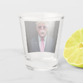 Trump Roze Bubble Gum President 47 VS Shot Glas (Achterkant)