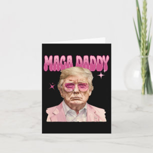 Trump Roze Sungles Maga Daddy Grappig Trump 2024 Kaart