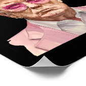 Trump Roze Sungles Maga Daddy Grappig Trump 2024 Poster (Hoek)