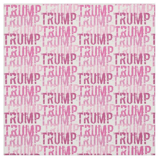 Trump roze typografie stof (Swatch)