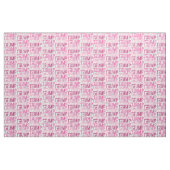Trump roze typografie stof (Fat Quarter)