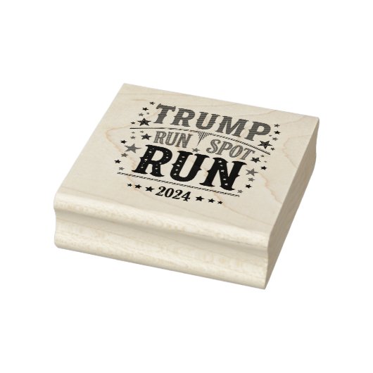 Trump Run Spot Run Grappige Verkiezingsdebat Rubberstempel (Stempel)