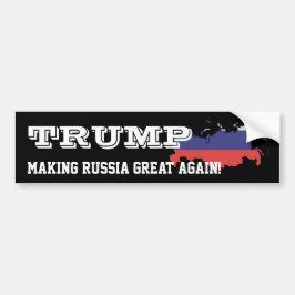 Trump. Rusland weer geweldig maken!" Bumpersticker