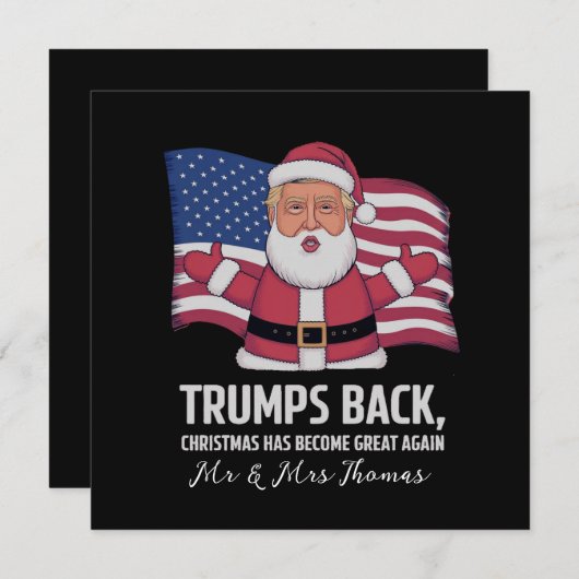 Trump’s Back: Kerstmis is weer geweldig geworden Kaart (Voorkant / Achterkant)