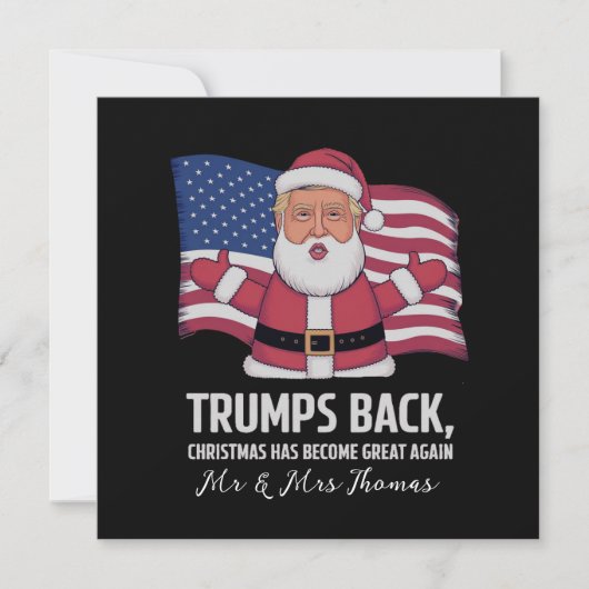 Trump’s Back: Kerstmis is weer geweldig geworden Kaart (Voorkant)