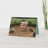 Trump Sandtrap Greeting Card Kaart (Voorkant)