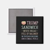 Trump Sandwich Bord Grappig Magneet (Voorkant / Achterkant)