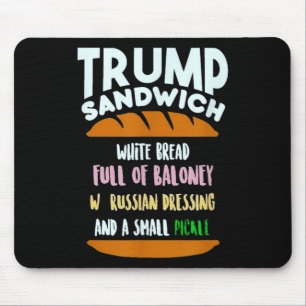Trump Sandwich Klein Augurk Politieke Sarcasme Muismat