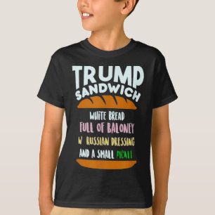Trump Sandwich kleine augurk politiek sarcasme T-shirt