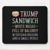 Trump Sandwich teken grappig Muismat (Voorkant)