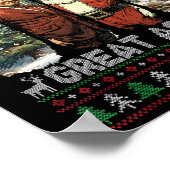 Trump Santa 47e President maakt kerstfeest Poster (Hoek)