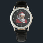Trump Santa Christmas: feestelijk patriottisch ont Horloge<br><div class="desc">Vier de feestdagen in ware patriottische stijl met dit leuke en feestelijke "Trump Santa Christmas" -ontwerp! Met Donald Trump die een Santa-hoed draagt, combineert dit ontwerp perfect vakantieloon met Amerikaanse trots. Ideaal voor conservatieve Amerikanen, Trump-aanhangers en iedereen die deze kerst een gedurfde verklaring wil afleggen. Ideaal voor t-shirts, mokken, stickers...</div>