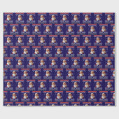 Trump Santa Claus Hat Make Christmas Great Again Cadeaupapier (Vlak)