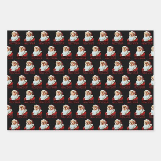 Trump Santa Claus | Maak kerst weer geweldig Inpakpapier Vel (Voorkant)