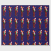 Trump Santa Claus | Trump Dance kerstcadeau Cadeaupapier (Vlak)