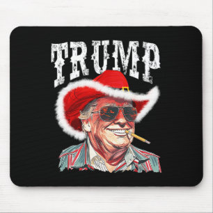 Trump Santa Cowboy Pet Christmas Texas Western Hoe Muismat