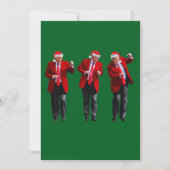 Trump Santa Hat Dance Christmas Green Feestdagenkaart (Voorkant)