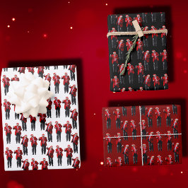 Trump Santa Hat Dance Kerstmis | Trump Dancing Inpakpapier Vel