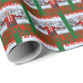 Trump Santa Hat | Ik ben thuis voor de groene kers Cadeaupapier (Rol Hoek)