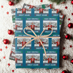 Trump Santa Hat   Maak kerst weer geweldig Inpakpapier Vel