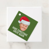Trump Santa Hat maakt kerst weer grappig Bedankjes Labels (In situ)